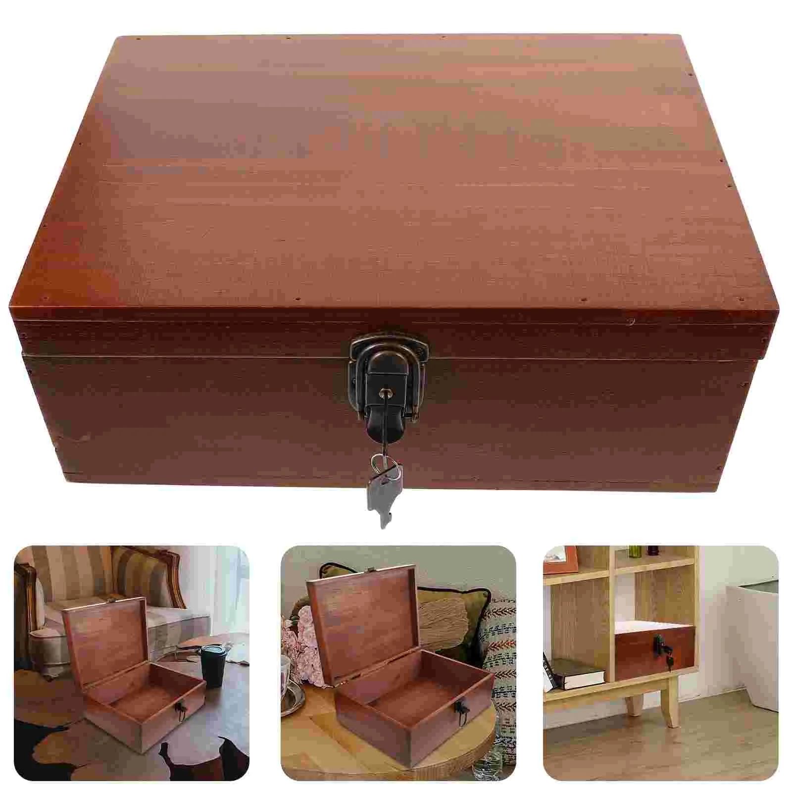 

Jewelry Box Japanese Retro Storage Wooden Baby Ring Treasure Pine Earring Holder Organizer