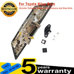 For Toyota Hilux Revo 2015 -2021 All Chrome Tailgate Handle Back Door Handle Trunk Handle with Camera and Key Hole Type