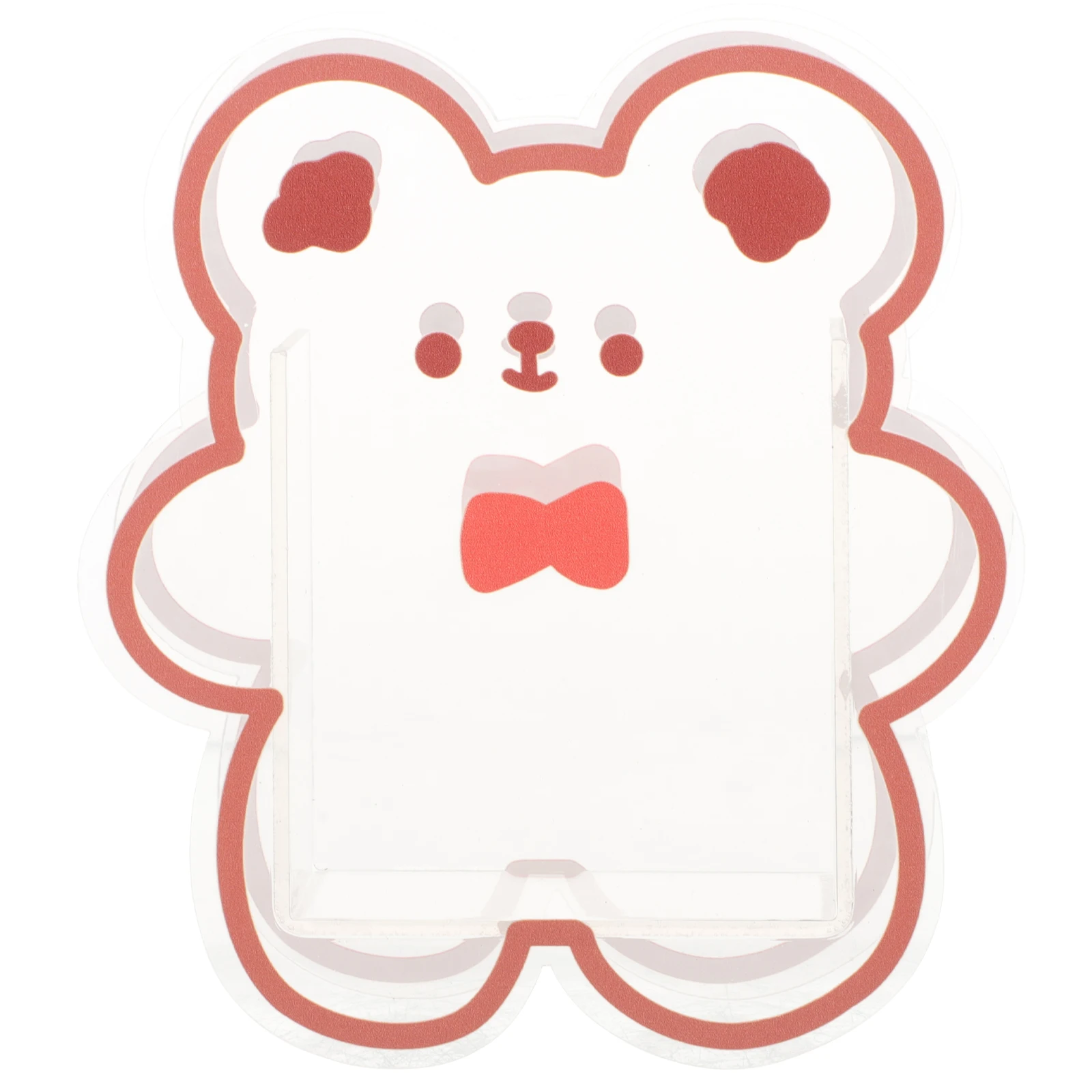 

Cute Bear Shape Makeup Brush Storage Holder Organizer Container Acrylic Desktop Pen Pencil Holder Large Capacity Portable