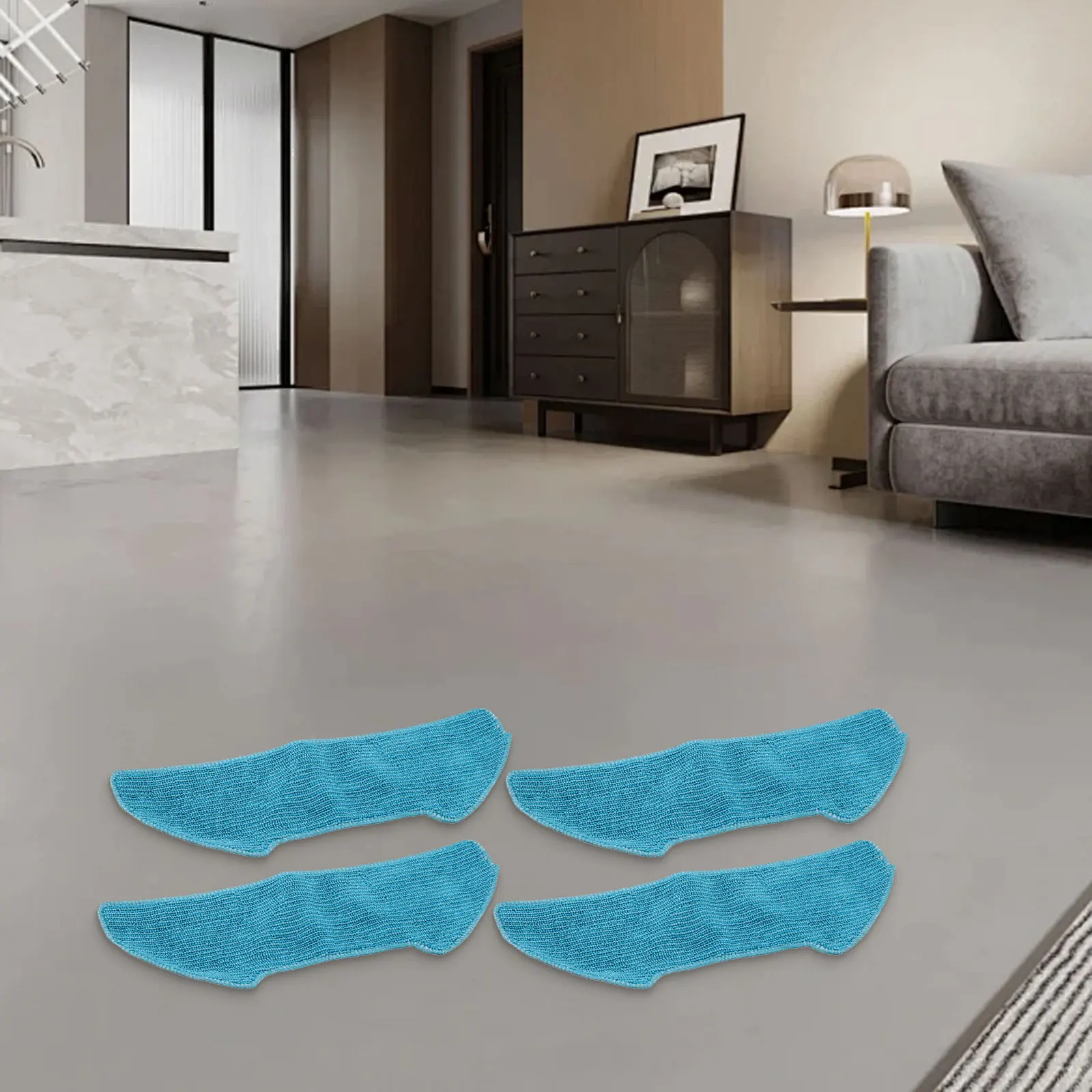 Replacement Mop Cloth for Redkey R10 Robot Vacuum Cleaner 4 or 10 Piece Microfiber Pads for Efficient Cleaning Performance