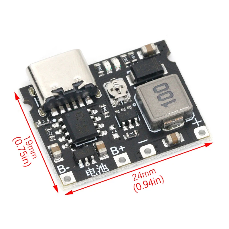 1PC 3.7V to 9V 5V 2A DC-DC Step Up Boost Module 18650 Lithium Battery Charging Discharging Board One adjustable module