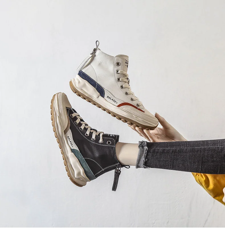 2025 New Spring Hiking Shoes Men Women Slip Resistant Outdoor Boots Couple High Top Hiking Shoes Unisex Waterproof Walking Shoes