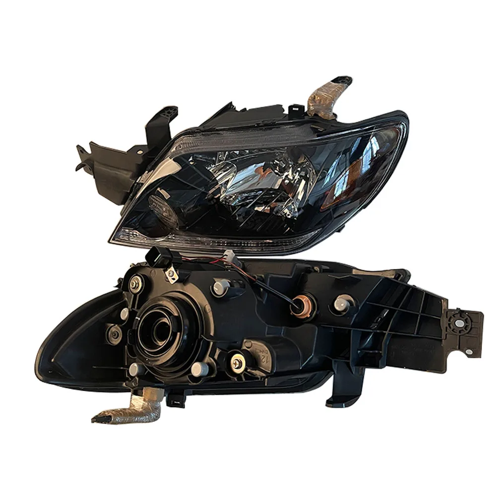 Car Headlamp MN133867 MN133868 For Mitsubishi Outlander 2004 2005 2006 Black A Pair 4G63, 4G63T, 4G69