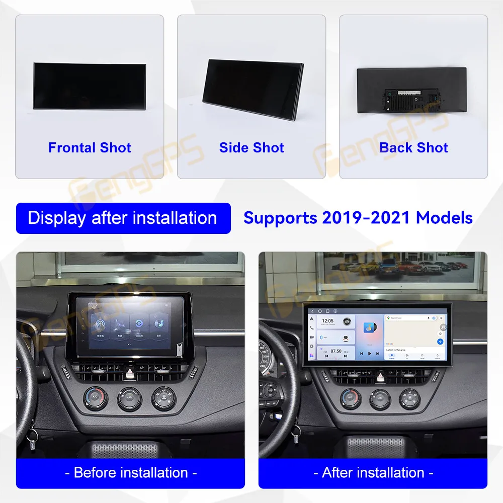15.8 Inch Android 15 CarPlay Car Radio For Toyota Corolla 2019-2021 Touch Screen Multimedia Player GPS Navigation Head Unit DSP