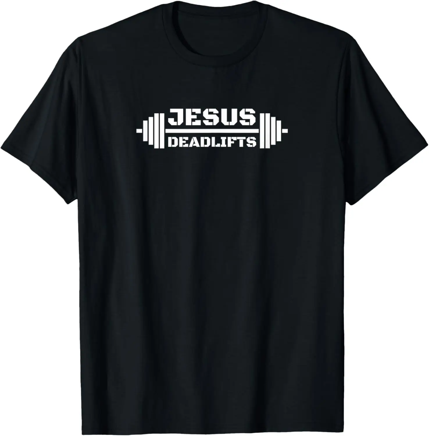 Christian Powerlifter Jesus Deadlifts T-Shirt for Athlete