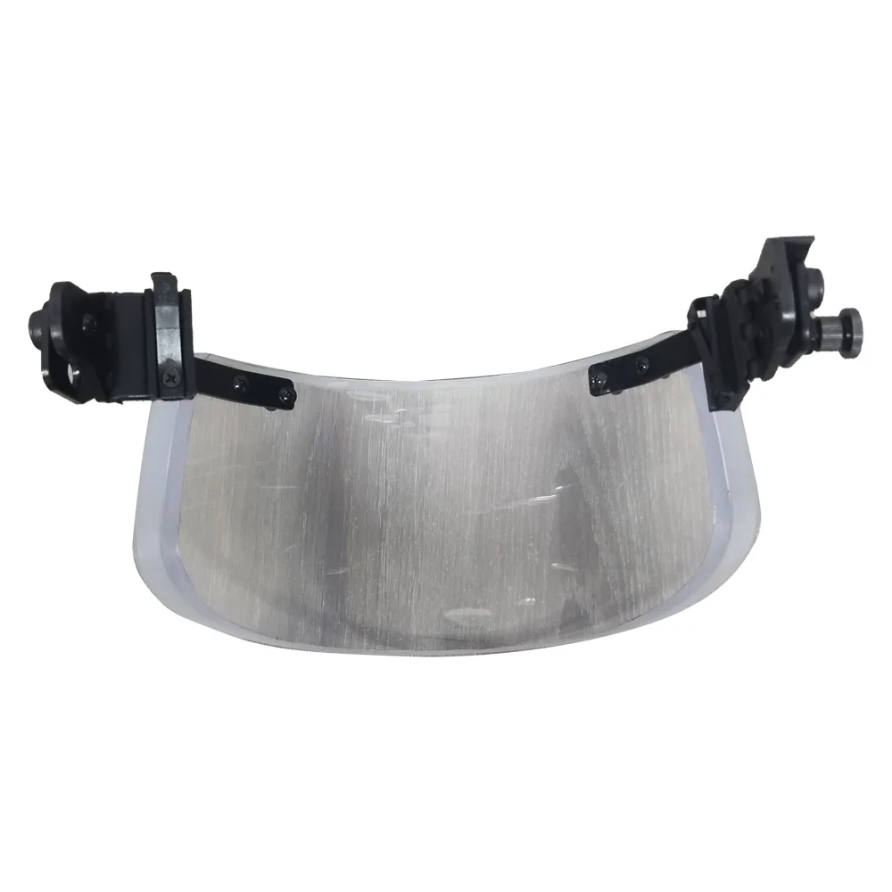 Imagem -02 - Bullet Proof Glass Face Shield Militar Tático Desmontagem Rápida Autodefesa Swat Mask Transparente Bulletproof Mask