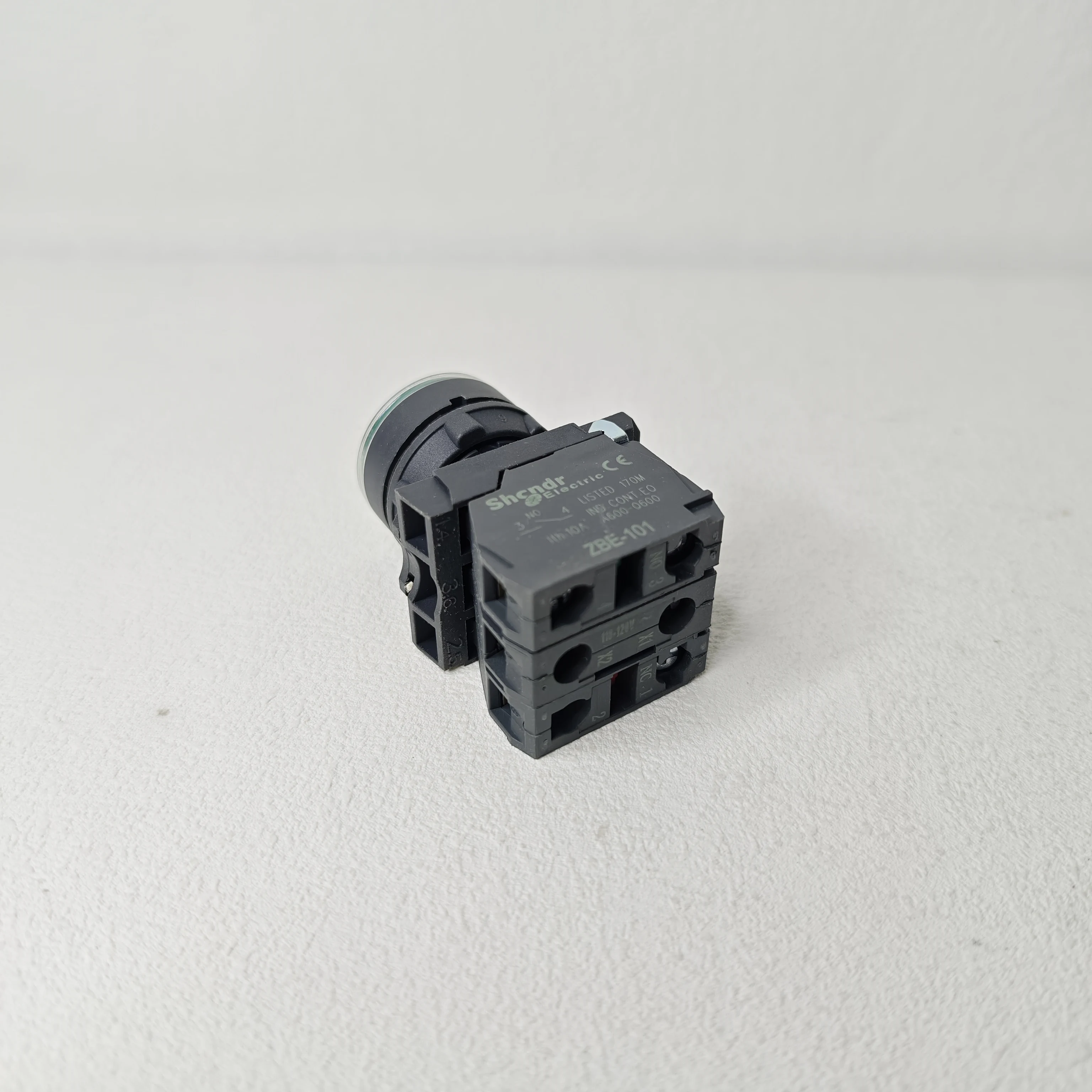 Green light button XB5AW33G5 flat head spring reset OEM