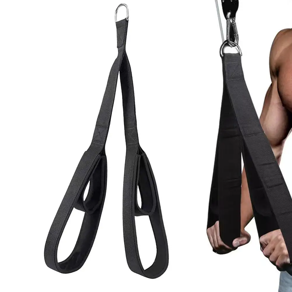 Accesorio de cable para tríceps, accesorio de cable para dominadas de tríceps multiusos, accesorios de cable para gimnasio, cincha de tensión de doble extremo