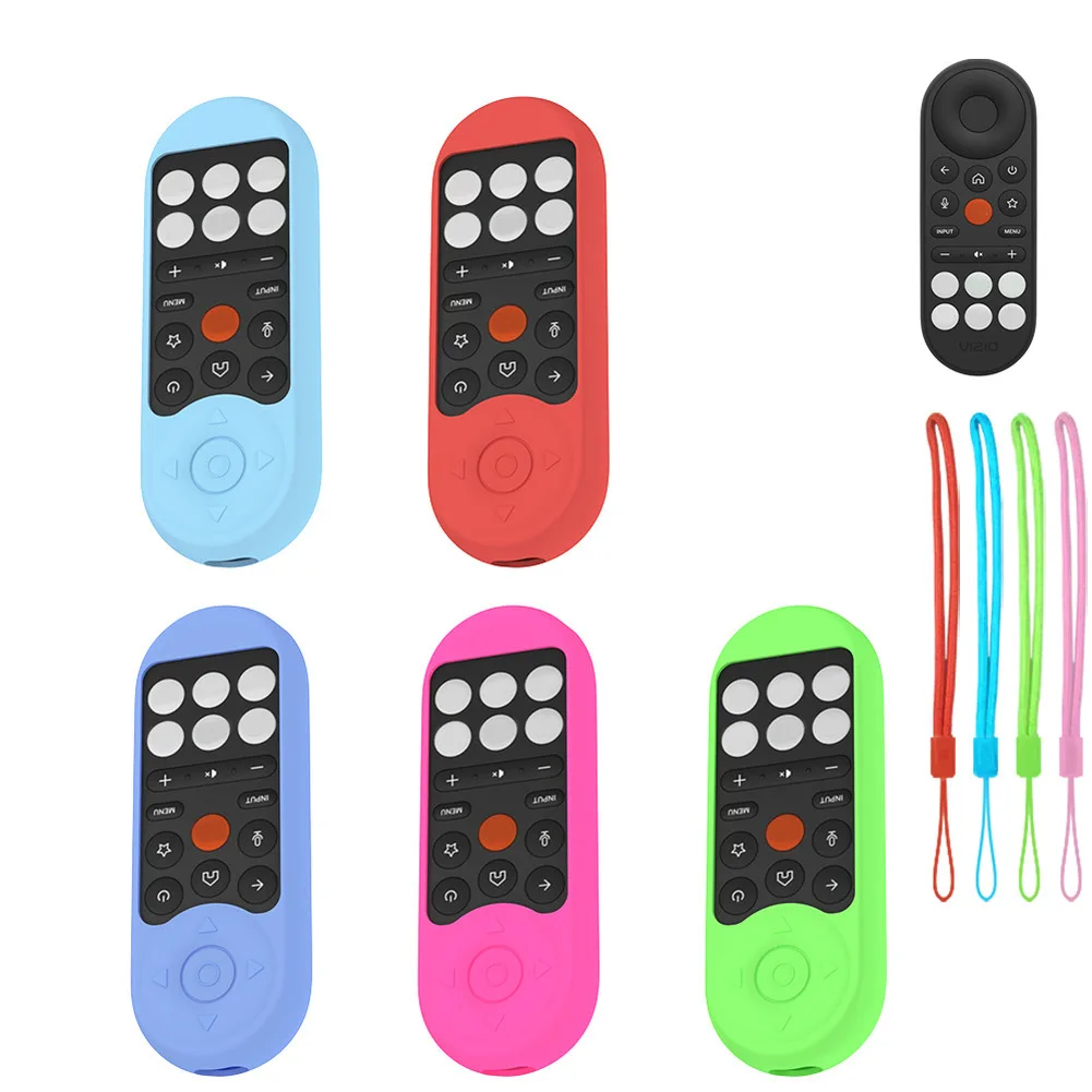 1 Set Lightweight Shockproof Silicone Case Variety Of Colors For VIZIO XRT281,XRT181 Voice Remote Shockproof Replace Supplies
