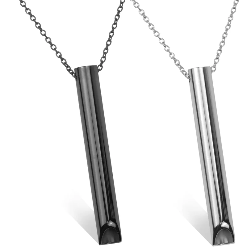 Angst-Atmung-Halskette für Meditation, Halskette zur Angstlinderung bei Atemarbeiten, Entspannung, ruhige Stressreduzierung, Rauchen aufhören