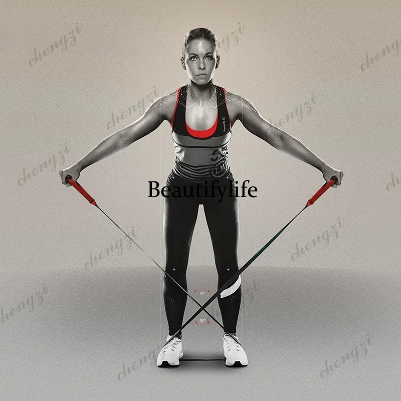 Elastic rope fitness, tension belt plastic waist, core training