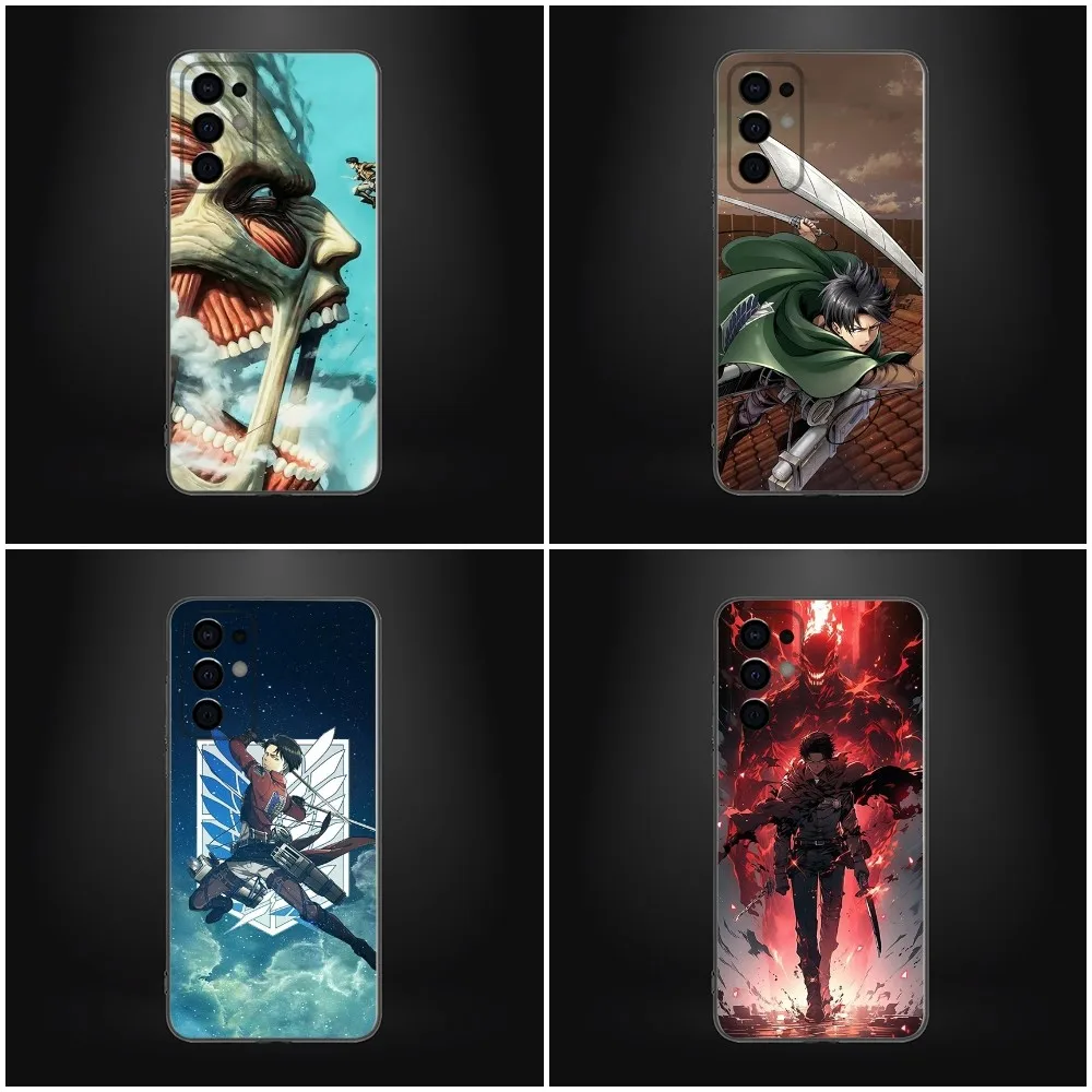 

T-Titan On A-Attack Phone Case For Samsung Galaxy A13,A21s,A22,A31,A32,A52,A53,A71,A80 Soft Black Shell