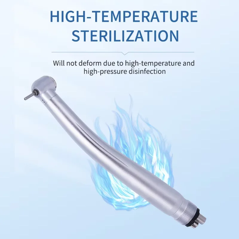 Dental High Speed Handpiece E-generator with Low Speed Air Turbine Kit External Water Spray Push Button 2/4 Hole Dentistry Tool