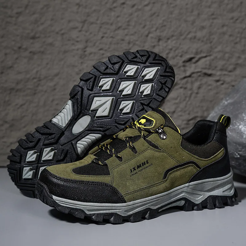 Summer Men's EVA Hiking Shoes Waterproof Anti Slip Leather Outdoor Sports Shoes for Camping Running Jogging