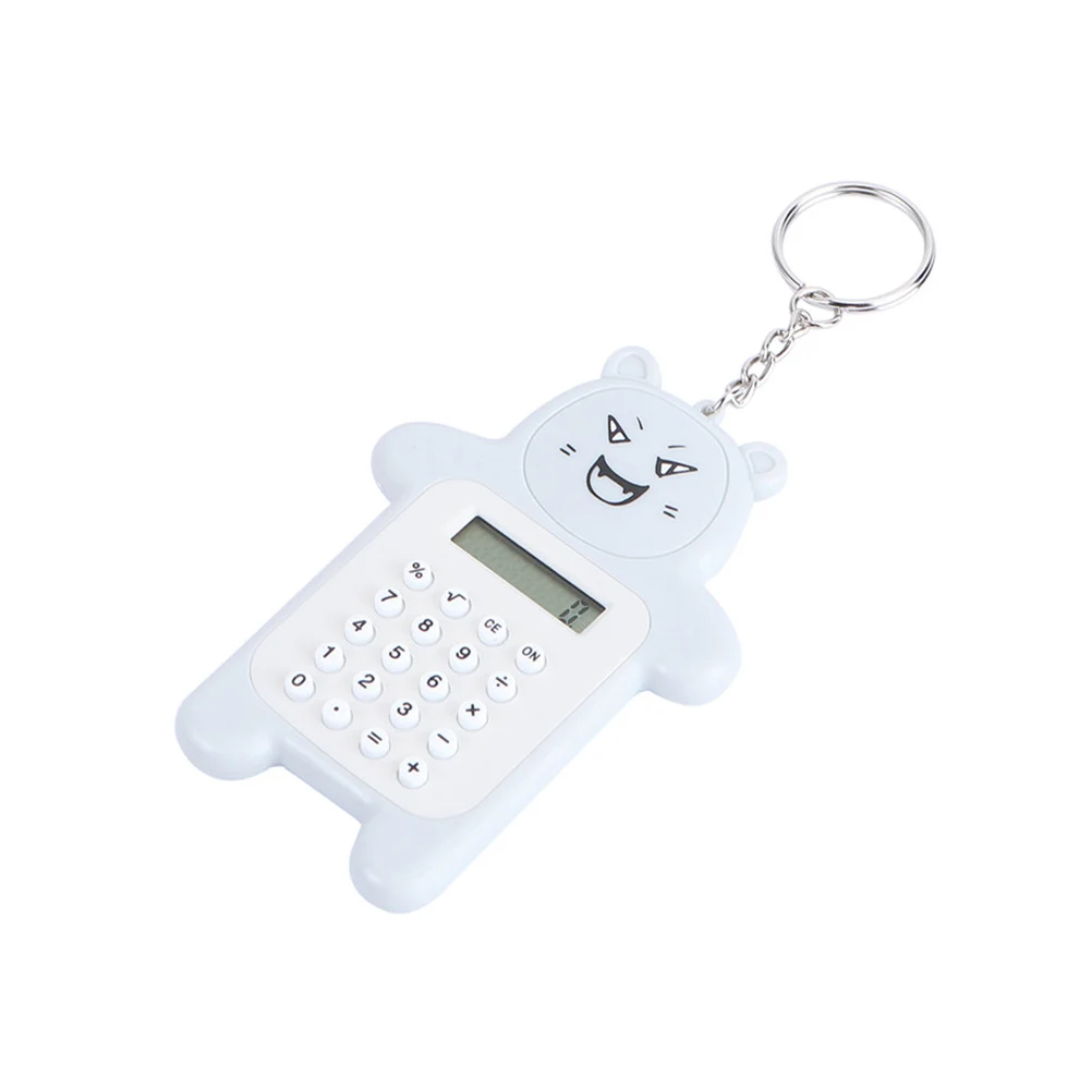 

Calculator Button Adorable Mini Plastic Office Supplies Keychain Decorative Pendulum Student Daily Practical Lightweight