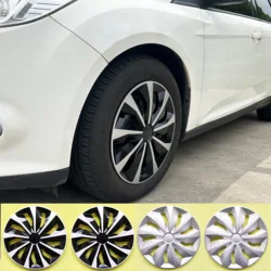 4PCS Hub Caps for 14-Inch Iron Wheels of Cars, Made of PP Plastic, Decorating Car Wheel Appearance
