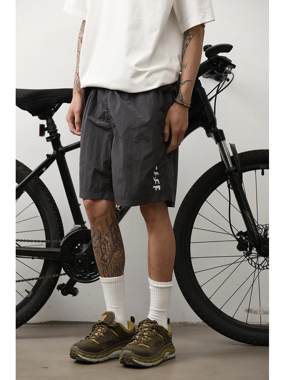 

LH Store Американская спецодежда ort Брюки Мужские летние модные свободные повседневные спортивные штаны для спорта на открытом воздухе пять четвертей ort