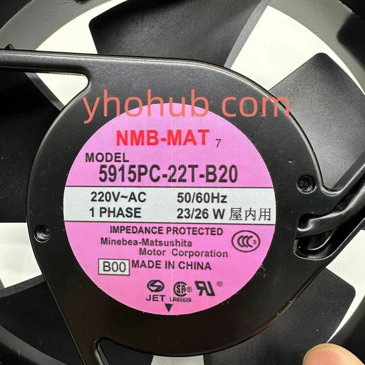 NMB-MAT 5915PC-22T-B20 B30 AC 220V 172x172x38mm 서버 냉각 팬