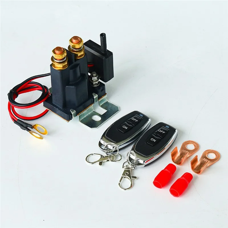 12V 500A Remote Battery Disconnect Switch Upgraded for Car Truck RV Battery Switch Isolator With 2 Keys