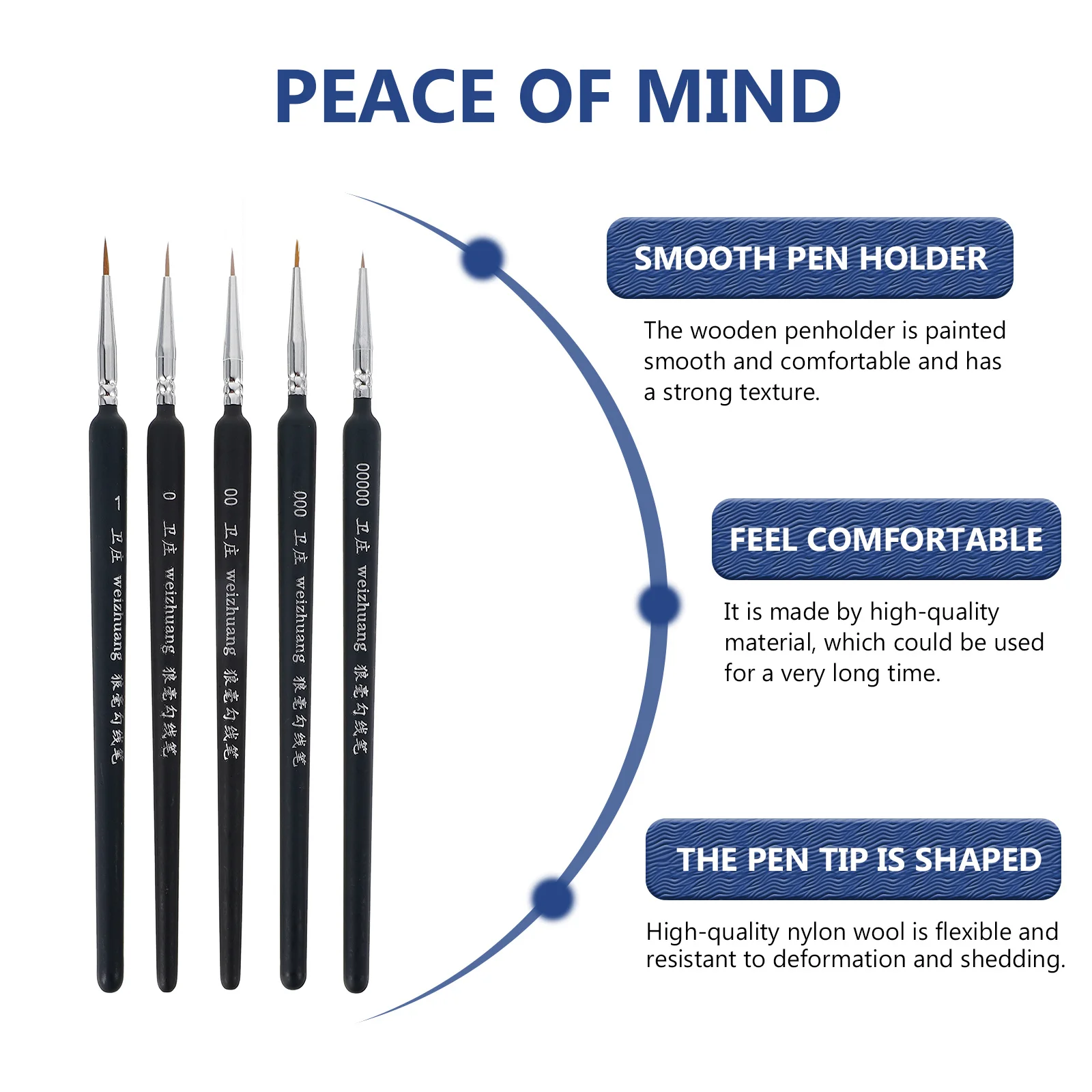 

11pcs Fine Detail Paintbrushes Oil Painting Ink Color Pens For Watercolor Drawing Arts Marker Journaling Line Drawing Tools Art