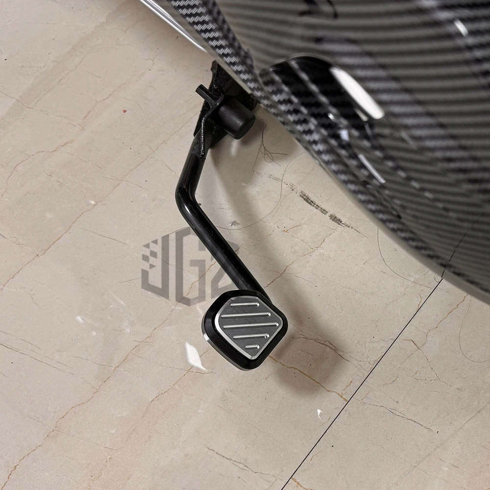 Motorcycle CNC Center Main Stand Extension Pad Side Enlarger Plate Mount Cover For Vespa Sprint Primavera 2013-2025