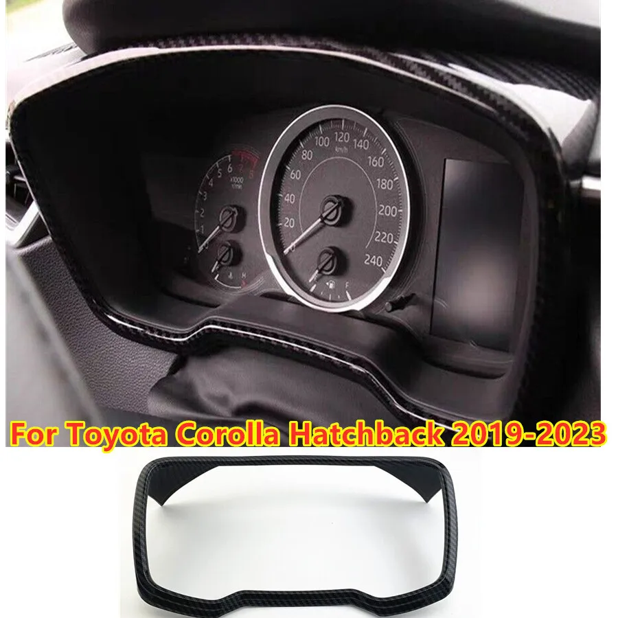 

For Toyota Corolla Hatchback 2019-2023 Carbon Fiber Dashboard Frame Cover Trim