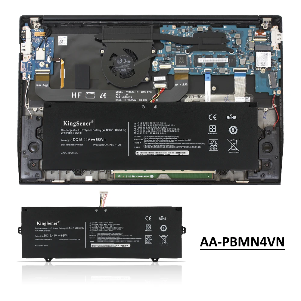 Imagem -06 - Kingsener-bateria do Portátil para Samsung Galaxy Book Pro Aa-pbmn4vn 360 15 Np950xdb Np950xdb-ka1us Np950xdb-kb1us Np950qdb Série