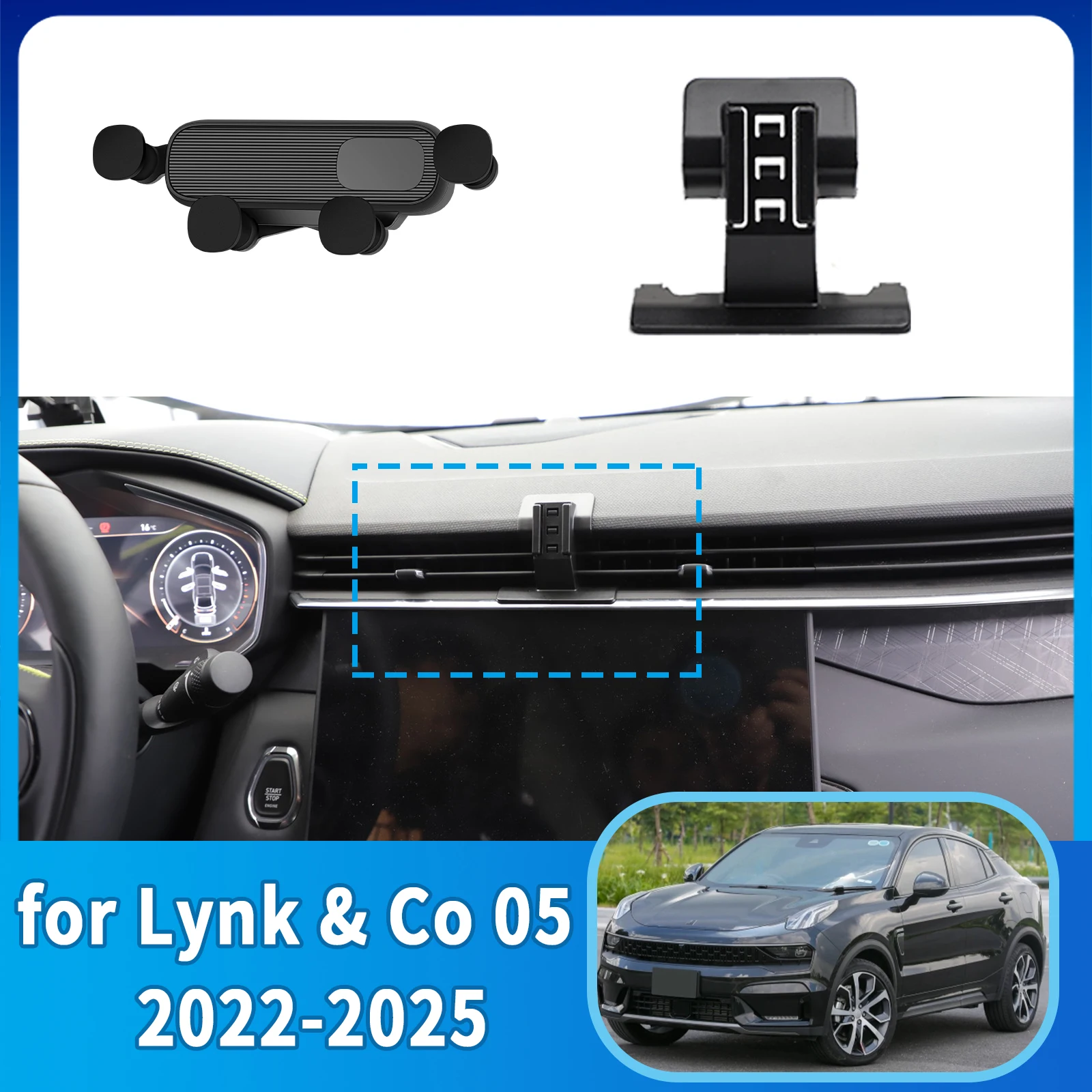

​​fit for Lynk & Co 05 2022 2023 2024 2025 Phone Holder, Dashboard Screen Mount Bracket Easy Installation​​ Car accessoires