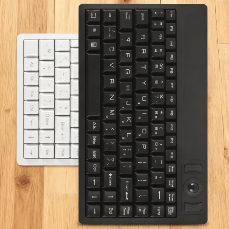 

AC-59M Wired Trackball Keyboard All-in-One Anti-Static & Anti-Interference USB Portable External Use Industrial-Grade WiredInput