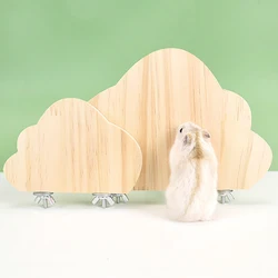 Pet Parrot Bird Toy Wood Perch Stand Platform Cloud-shaped Shelf Stand Board Budgie Parakeet Cockatiel Hamster Gerbil Rat D9104