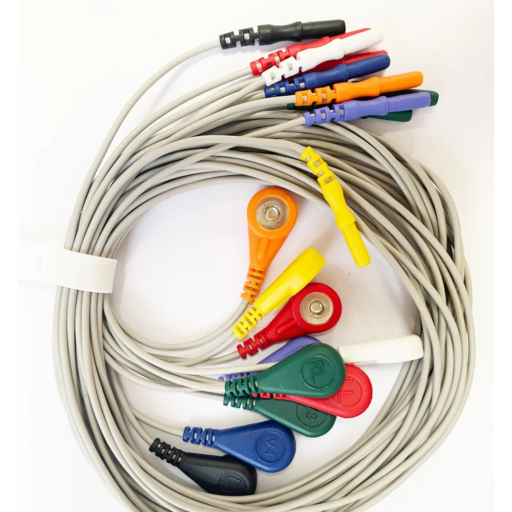 

Проводные провода Nicolet/Nihon Kohden EEG — зажим «крокодил» и кабели электродов EMG для мониторинга нейро