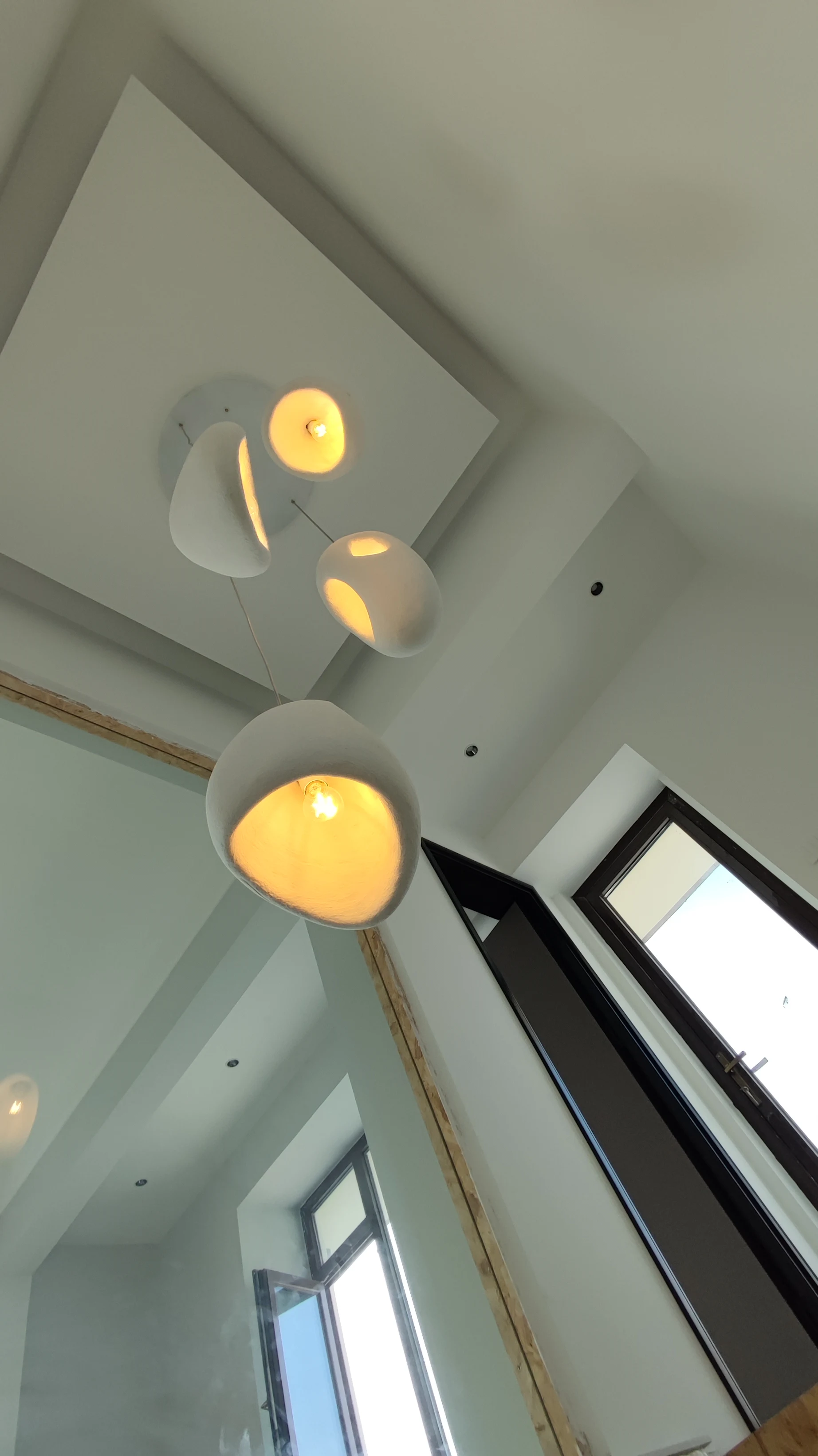 Nordic Villa Stair Wabi-Sabi Pendant Chandelier Irregular
