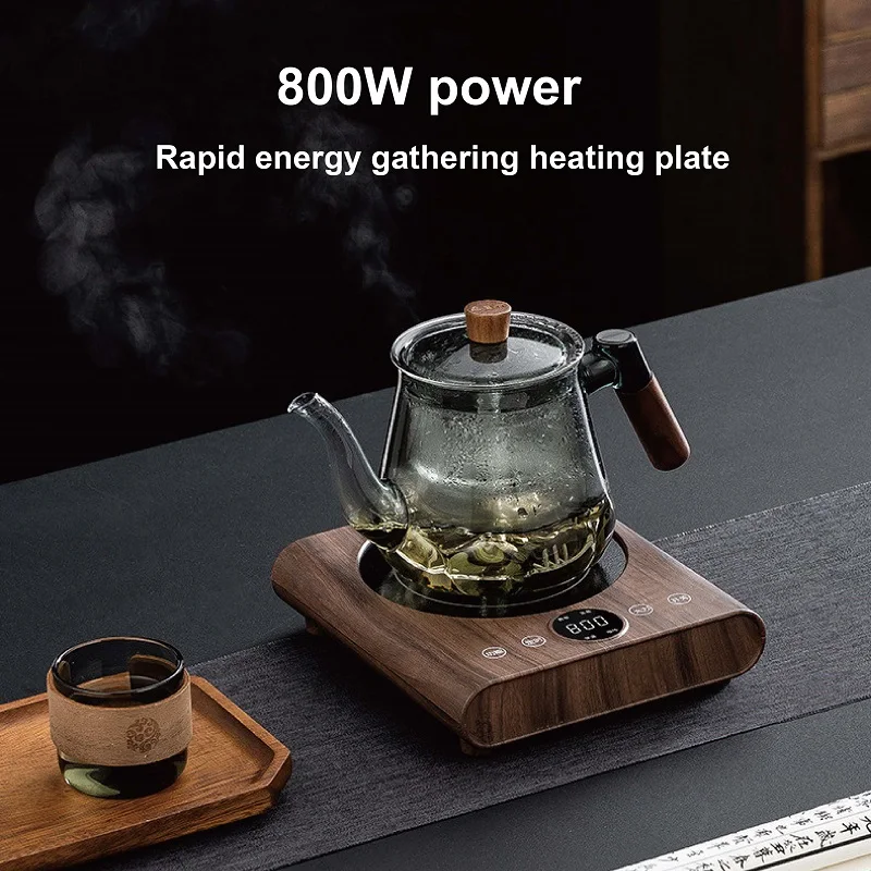 220V Electric Ceramic Stove Tea Stove Mocha Coffee Heating Furnace Mini Ultra-thin Electric Tea Stove Adjust Temperature Heater