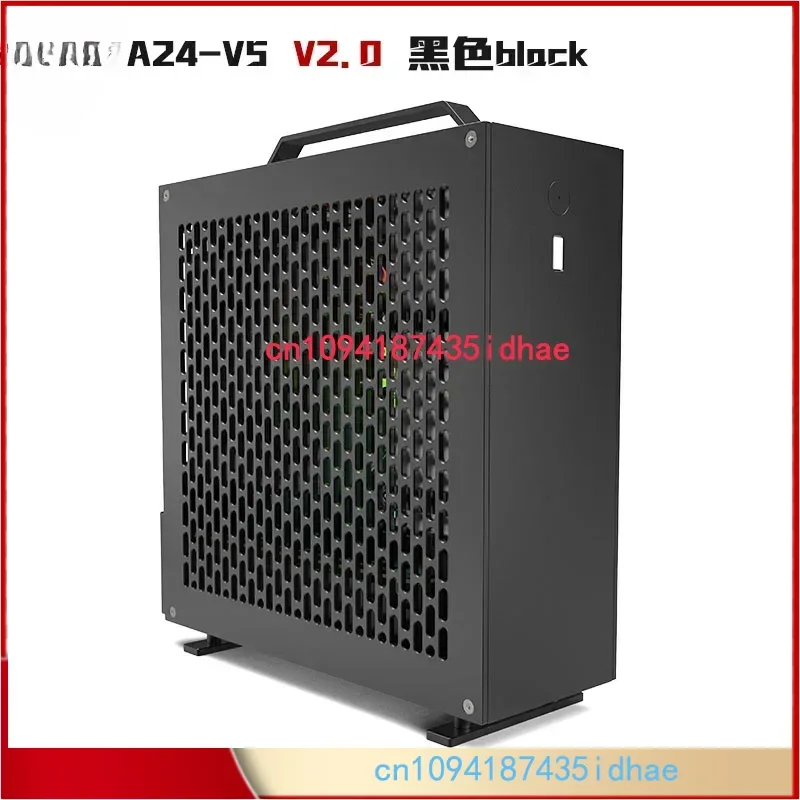 Lzmod Mini A24-V5 2.0 Dual Slot Independent Display 1U Netzteil ITX-Gehäuse Doppelseitige Fase