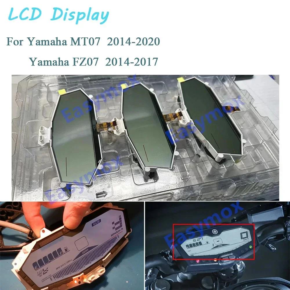LCD Display For Yamaha MT-07 MT07 FZ07 Tracer 700 Instrument Speedometer 2014-2020 repair