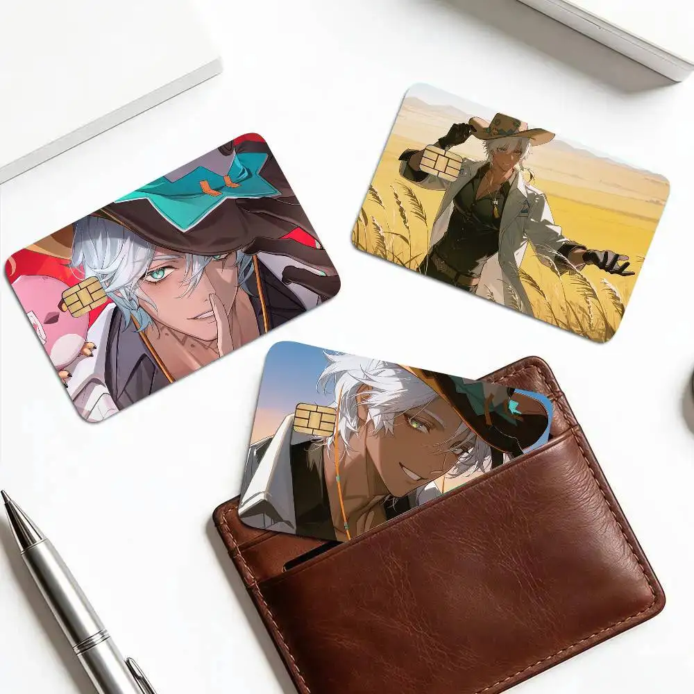 Ifa Anime Game Genshin Impact Card Sticker 4Pcs Credit Card Skin Anti Scratch Bank Debit Card Decal