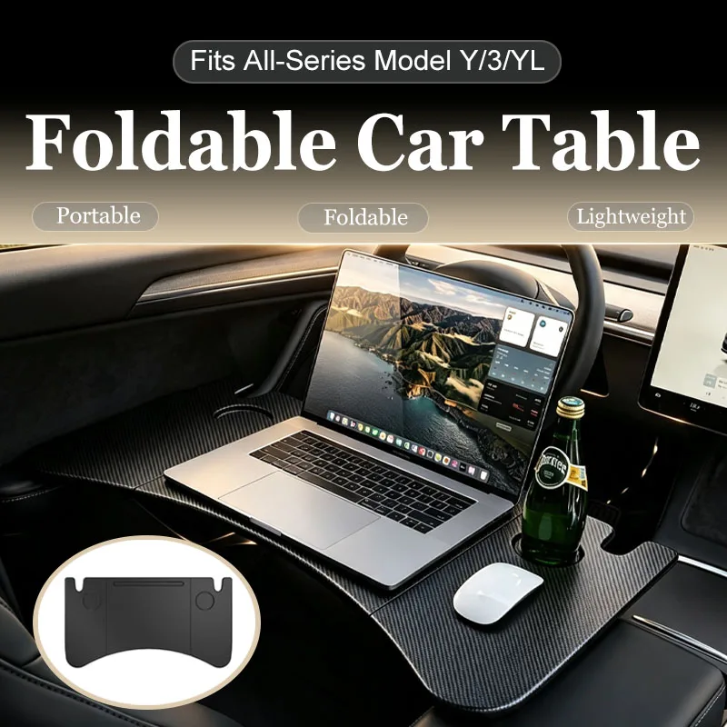 foldable-car-armrest-desk-portable-lightweight-office-table-carbon-fiber-style-car-accessories-for-model-3-highland-y-yl-18-26
