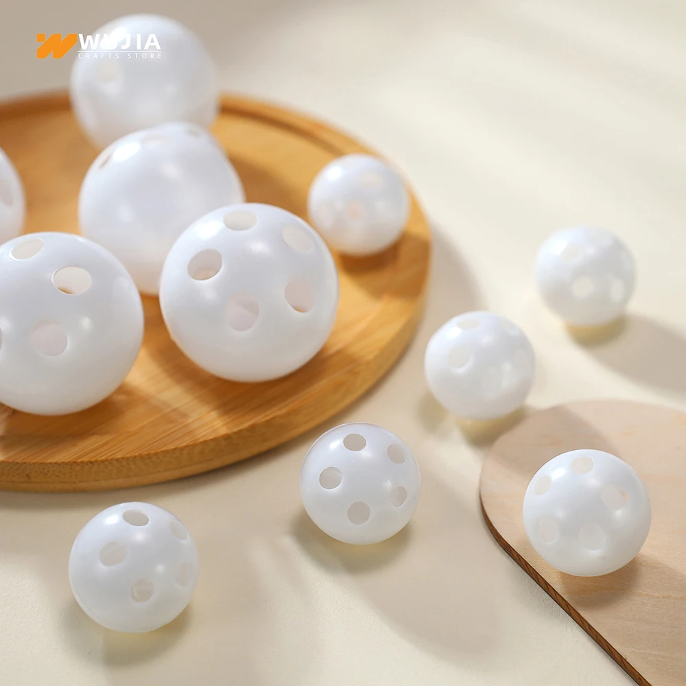 30/50/100 stücke Kunststoff Rassel Glocke Kugeln Quietscher Haustier Baby Spielzeug Diy Rassel Perlen Noise Maker Reparatur Fix hund Plüsch Puppe Zubehör – Detail 10