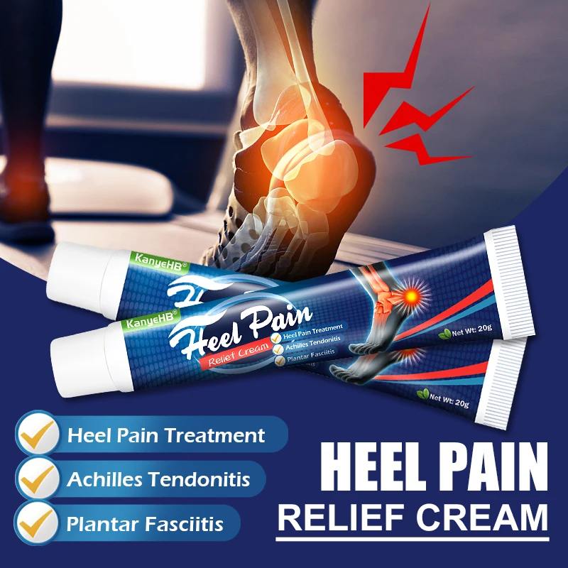 1Pcs Heel Pain Cream Achilles Tendonitis Fasciitis Plantar Treatment Herbal Medicine Plaster Heel Spurs Relieve Ointment G018