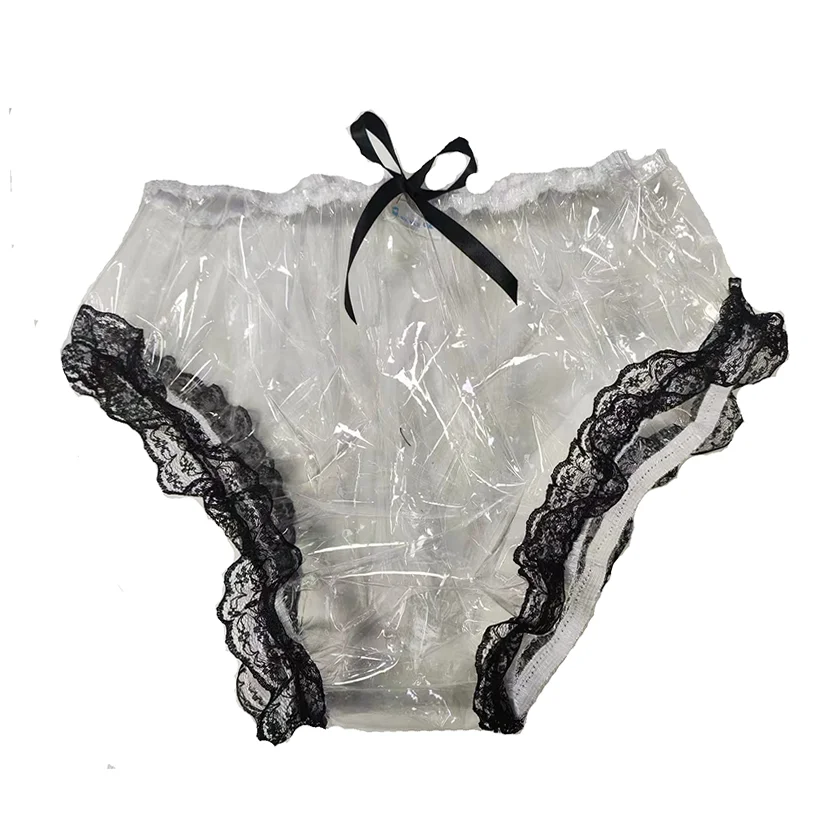 LangKee  Haian PVC Cami Briefs Lace Panties Ladies Briefs Color Transparent