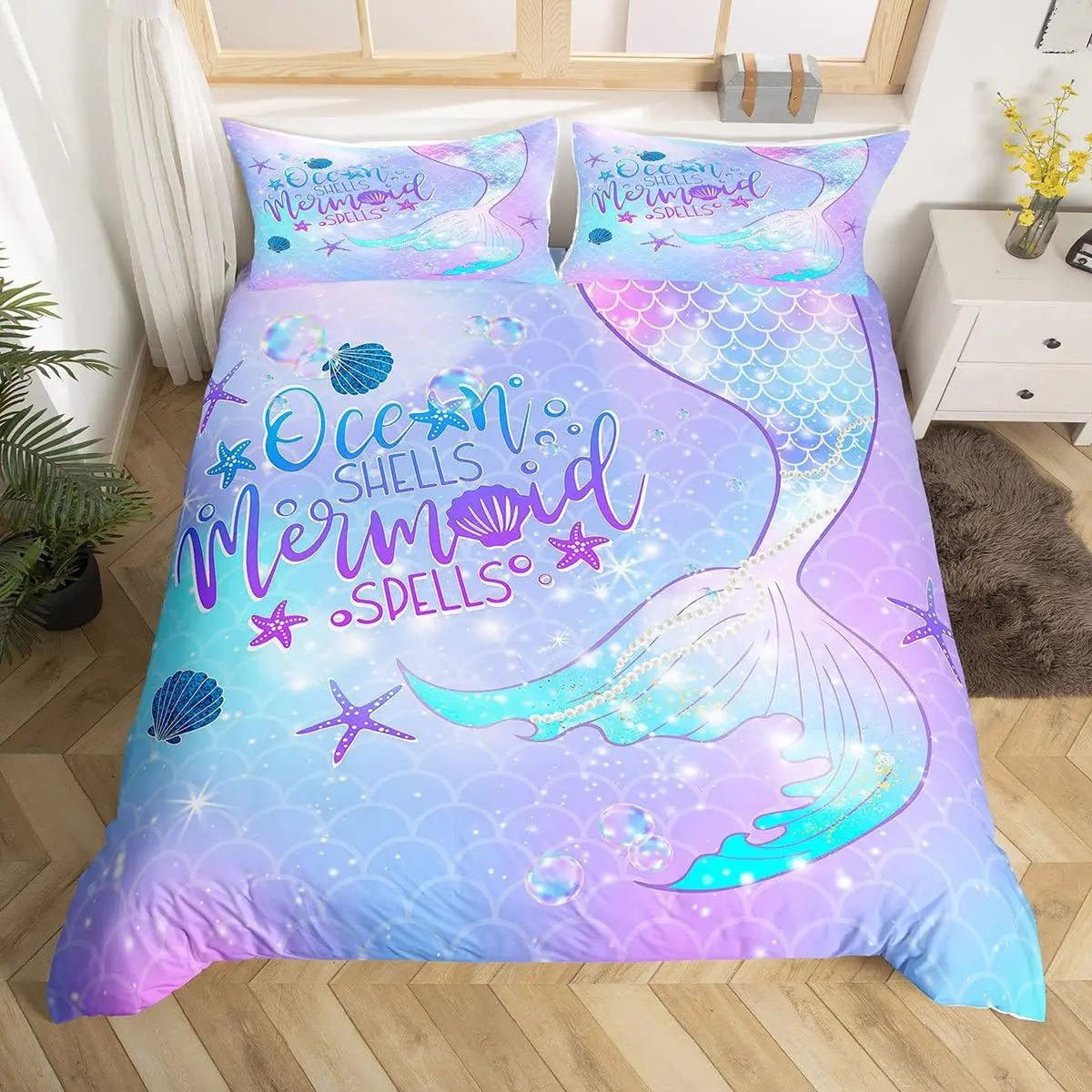 2/3pcs bedding set Digital Print Comfortable Duvet Cover for Home Bedroom Decoration, 1 Duvet Cover and 2pillowcase with Zippers