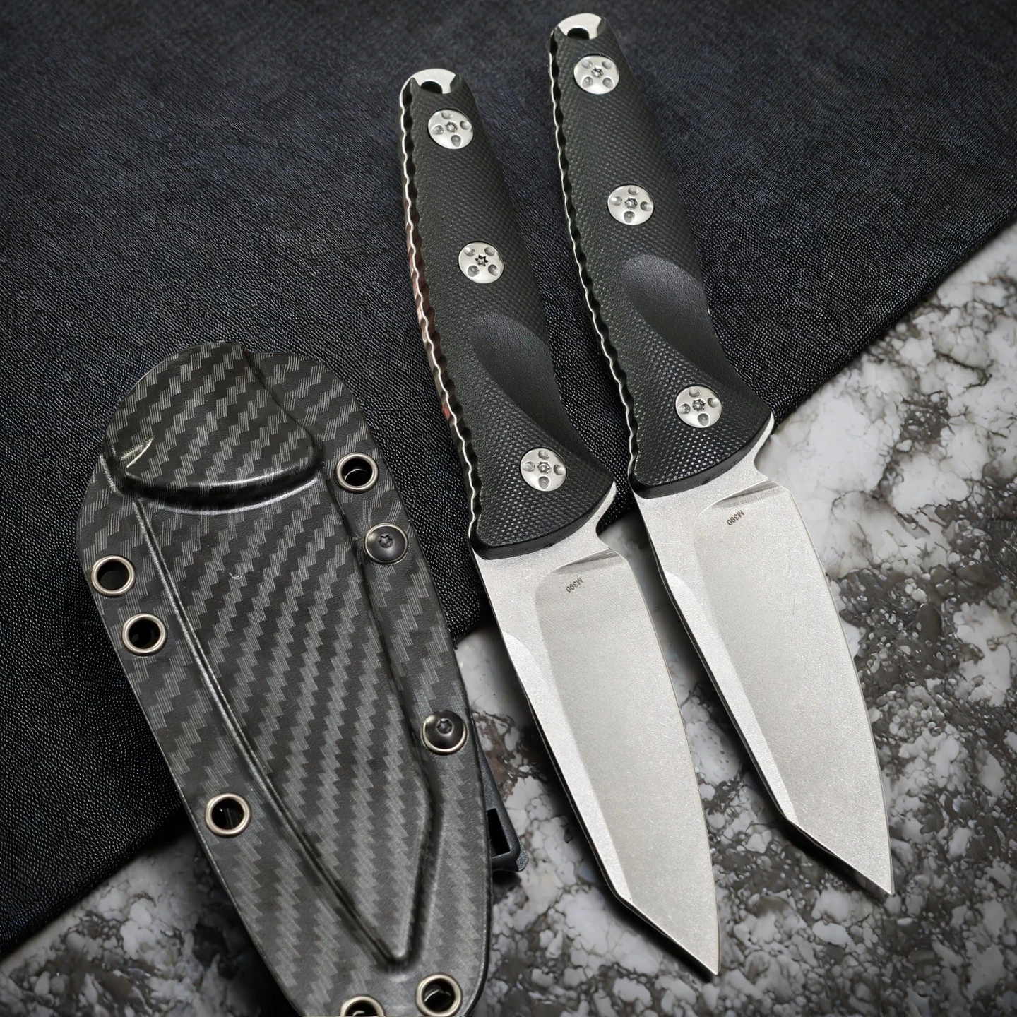 

Outdoor Knife Carbon Fiber Sheath Linen Handle Fixed Blade Camping Mountain Hunting Knife Emergency RescueTool Faca Multiuso