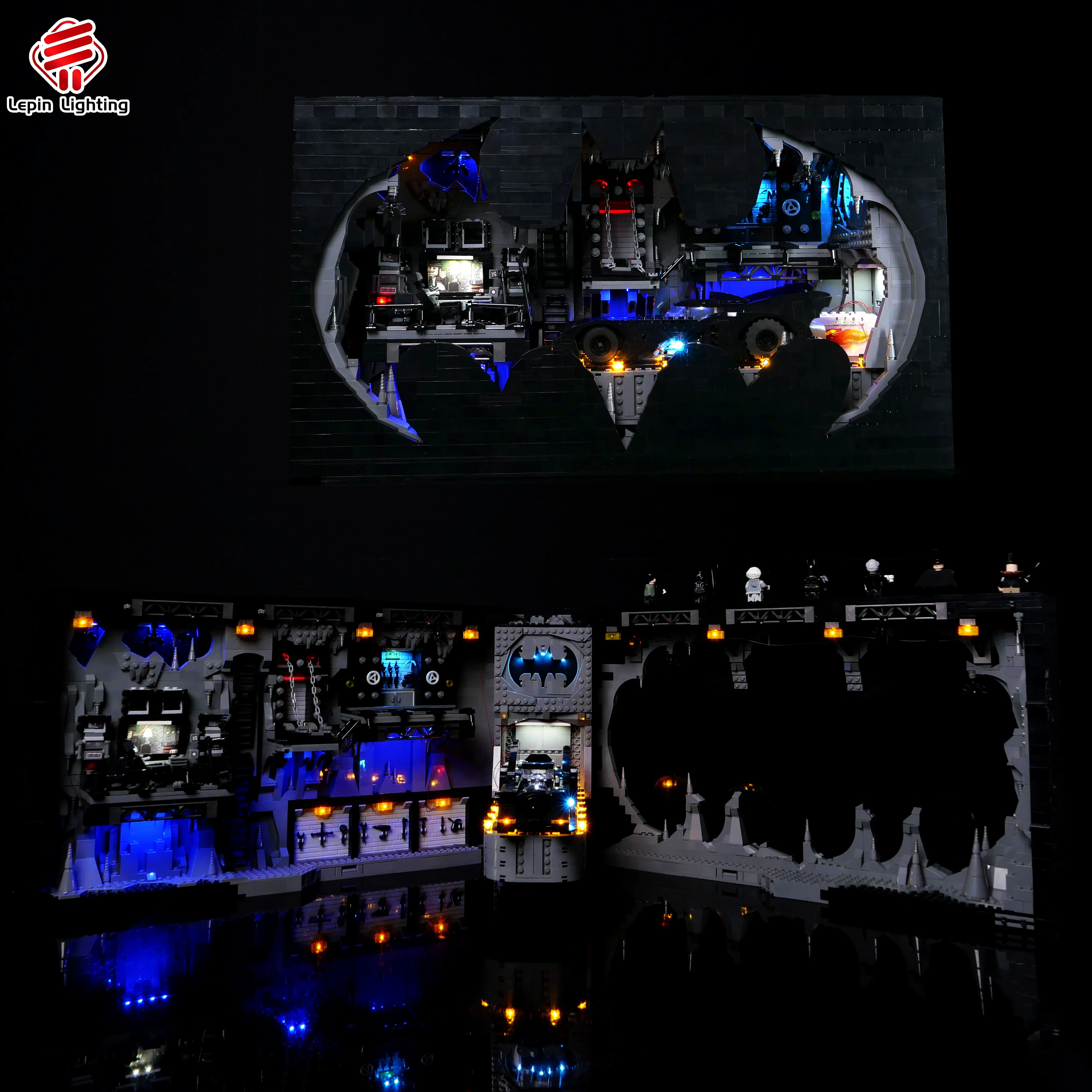 Kit d'éclairage LED Compatible avec la boîte d'exposition de grotte d'ombre 76252, blocs de construction, modèle d'éclairage décoratif (lumières uniquement)