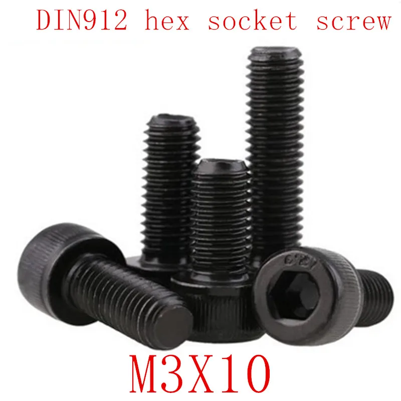 Винты С Шестигранным Отверстием M3 * 10 m3x10, размер 12,9, 50 шт.