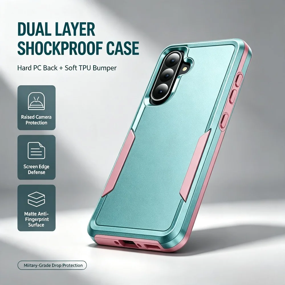 Military-Grade Drop Resistance Case For Samsung Galaxy  A18 A57 A37 A27 A17 A07 A56 A36 A26 A16 A06 Shockproof Bumper Back Cover