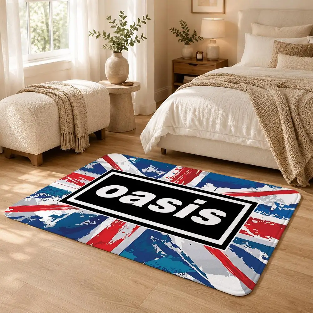 Britpop Band O-Oasis Floor Mat Non-Slip Absorbent Floor Mat Decorative Rug for Home Bathroom Bedroom Entryway