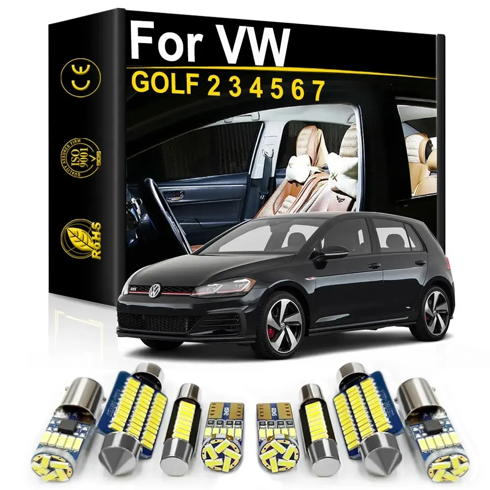 For Volkswagen VW GOLF 2 3 4 5 6 7 MK2 MK3 MK4 MK5 MK6 MK7 Accessories Car Interior LED Light Canbus Indoor Bulbs Kit