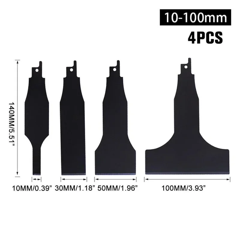 140mm Reciprocating Saw Blade Multifunctional Wall Putty Scraper Electric Cleaning Cutter Hand Renovation Tool