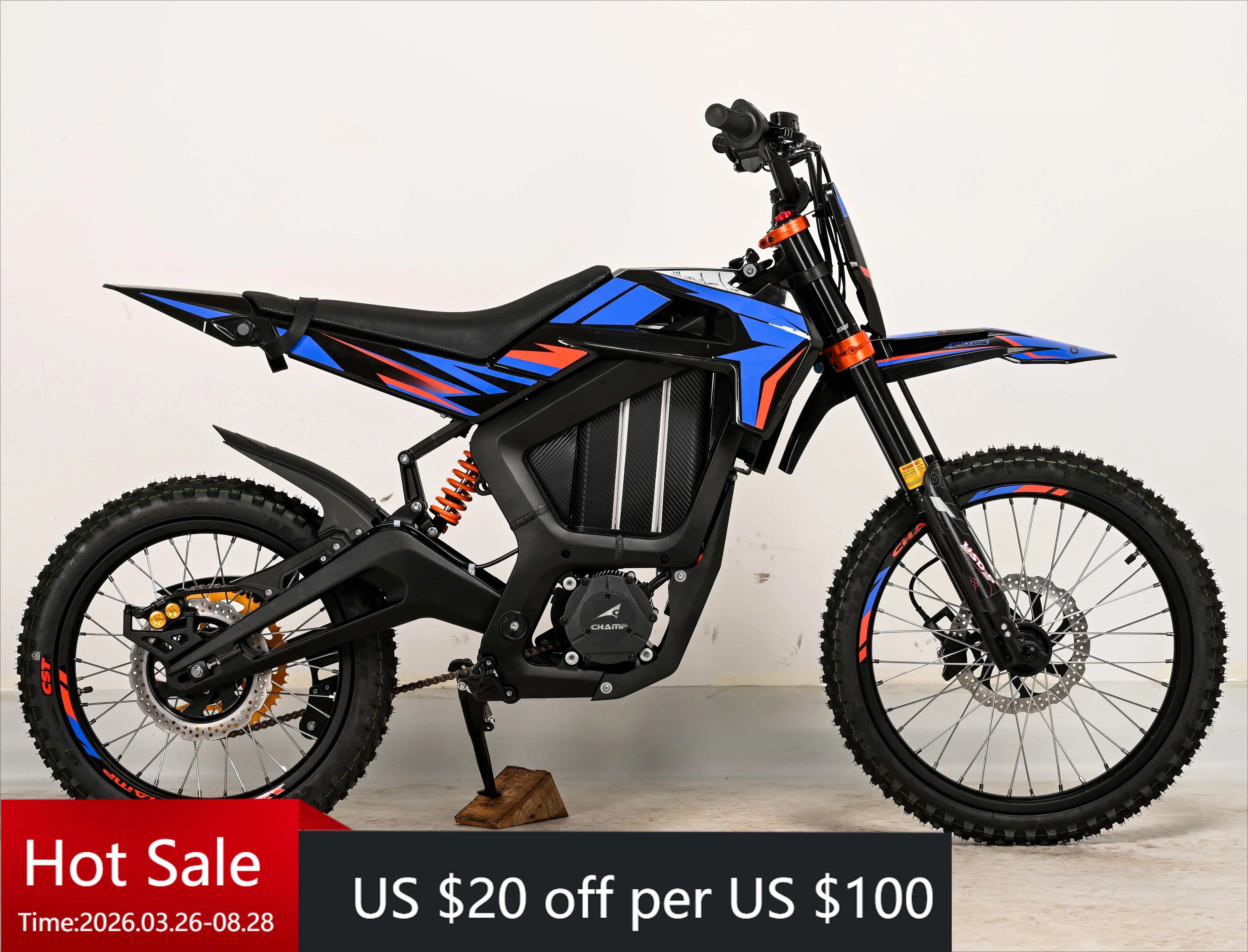 Tc High Performance Dot Certified Electric Motorcycle Factory Inventory 72V 12KW Electric Off-Road Vehicle Adult Electric Road V