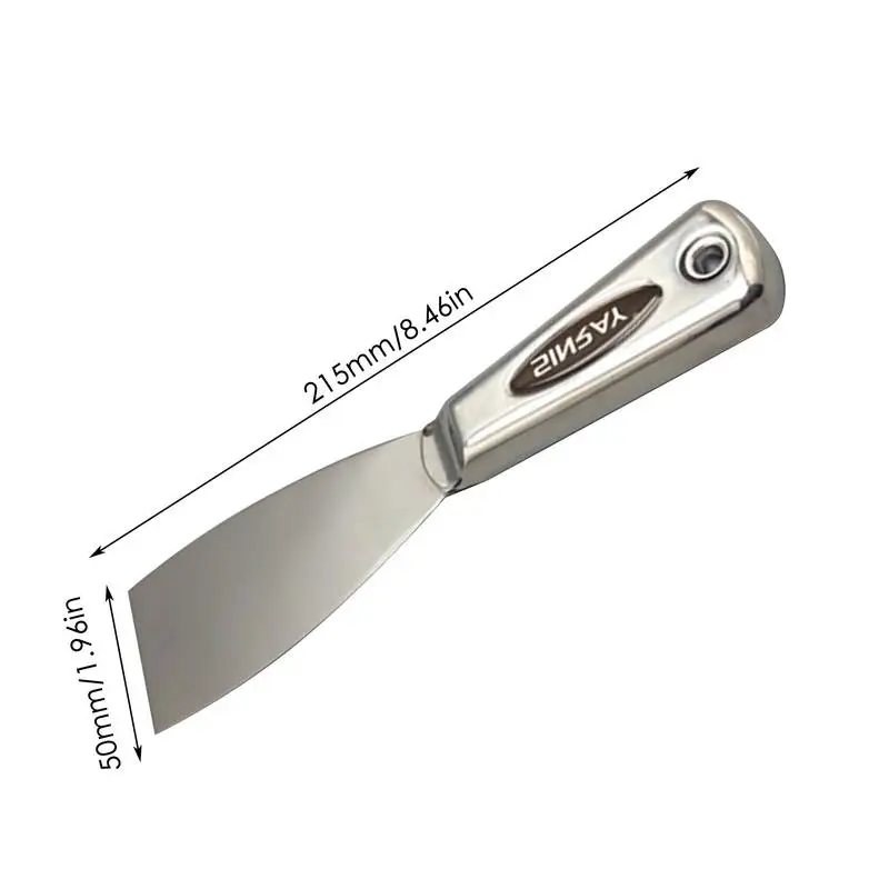 Paint Scraper Stainless Steel Scraper Tool Floor Scraper Spackle Wall Repair Paint Spatula Trowel Concrete Tool For Removing